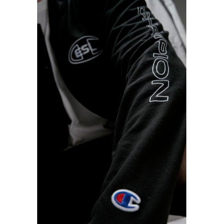 Value Edition ESL x Champion Letterman Jacket Black Ready for Shipment